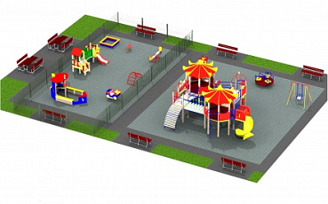 Детская площадка в квартале "Центральный"