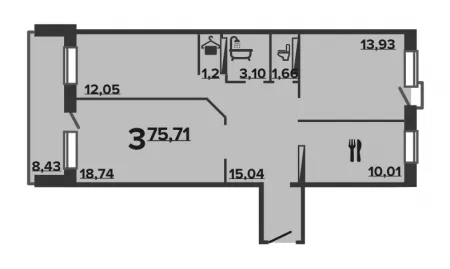 75.71 кв.м.